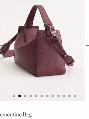 The Horse Pebbled Leather Shoulder Bag - Burgundy
